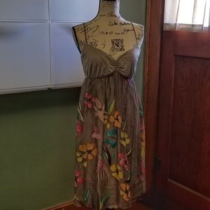 Sweetees gray floral sundress size large